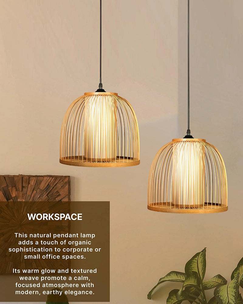 Stylish Bamboo Ceiling Lamp for Bedroom and Living Room