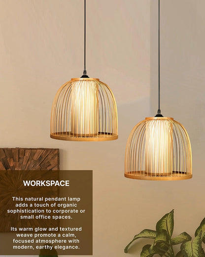 Stylish Bamboo Ceiling Lamp for Bedroom and Living Room