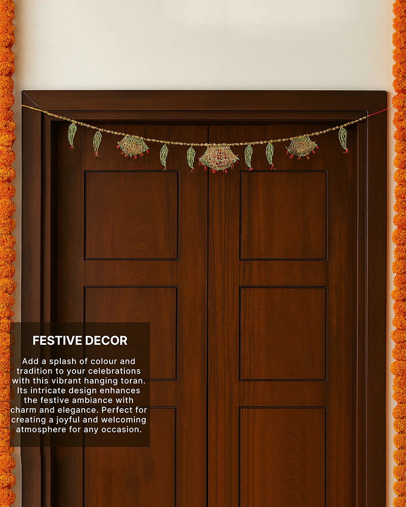 Door Toran Bandhanwar for Entrance, Decorative Door Hanging for Diwali and Navratri
