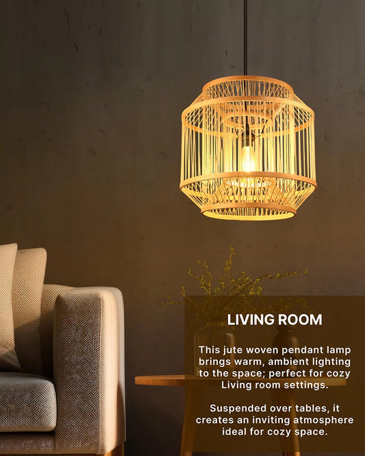 Decorative Bamboo Ceiling Lamp for Home Decor and Hall