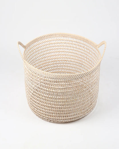 Rattan Storage Basket for Kids Room, Toys and Dirty Laundry
