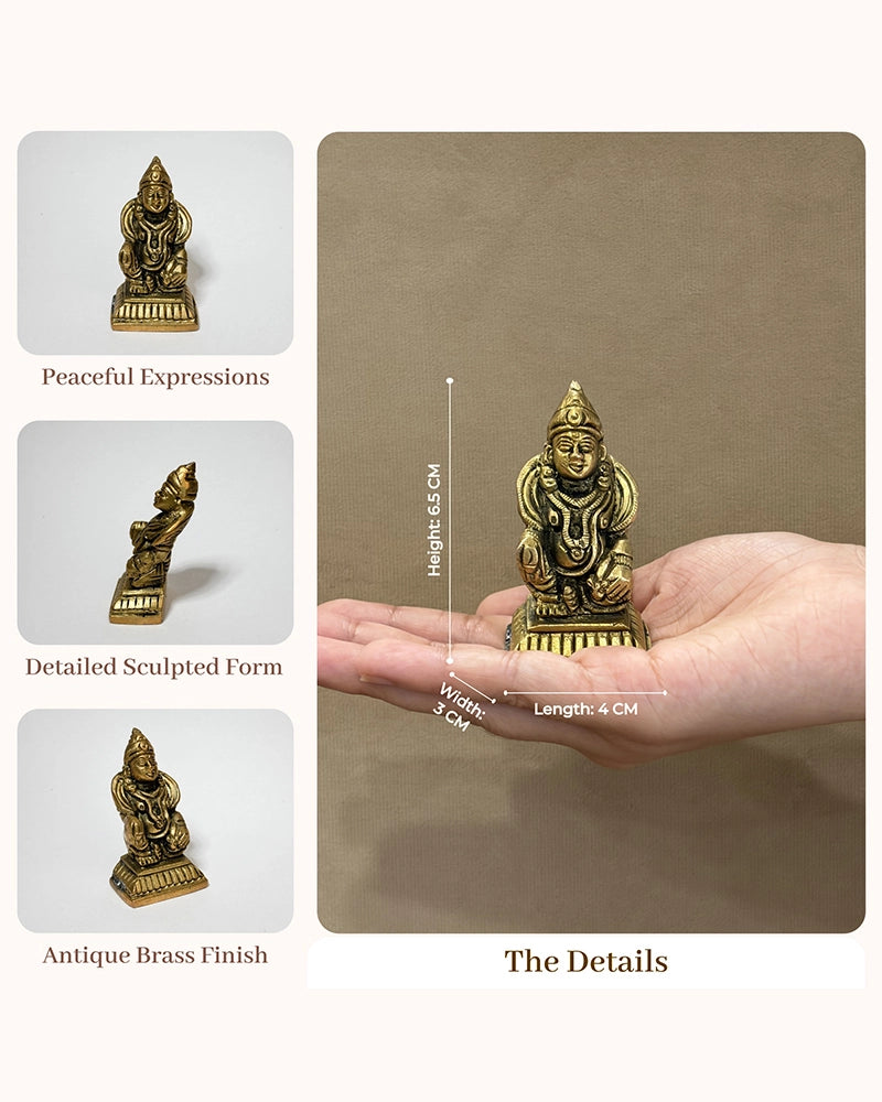 100 % Pure Brass Kuber Ji Statue For Home Décor & Pooja Room
