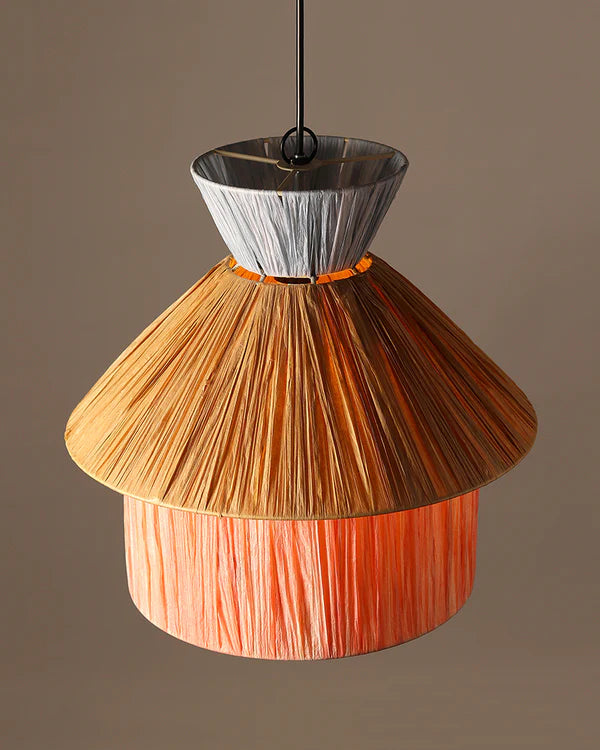 Handmade Raffia Ceiling Light for Balcony and Hall