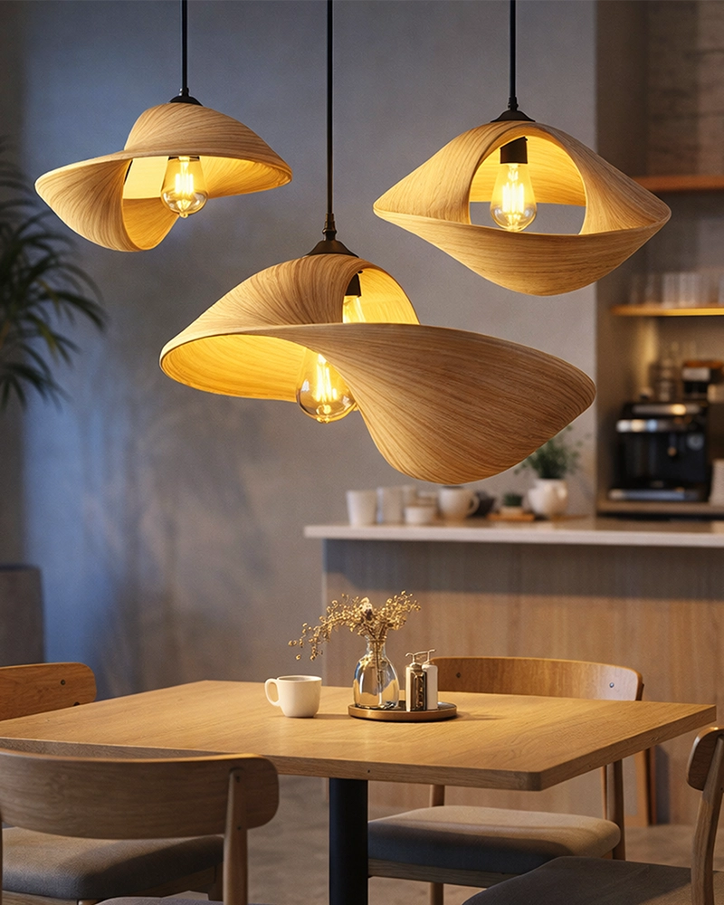 Handmade Bamboo Ceiling Lamp for Home Decor and Hall