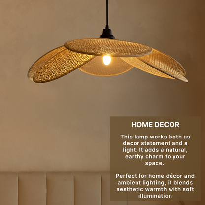 PVC Rattan Pendant Lampshade for Ceiling Lighting and Home Décor