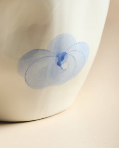 Hand-Painted Ceramic Flower Vase for Accent Tables