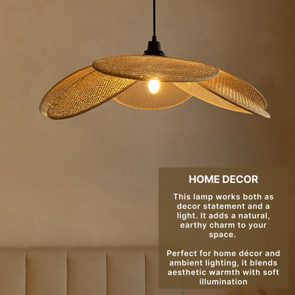 PVC Rattan Pendant Lampshade for Ceiling Lighting and Home Décor