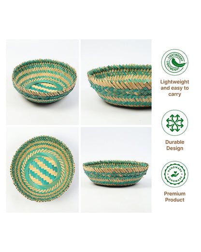 Lightweight Bamboo Storage Basket for Toys, Fruits, and Home Organization