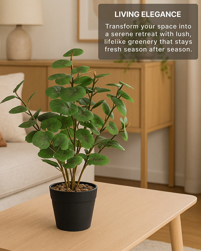 Natural-Look Artificial Plant with Pot for Home Interior and Aesthetic Room Decor