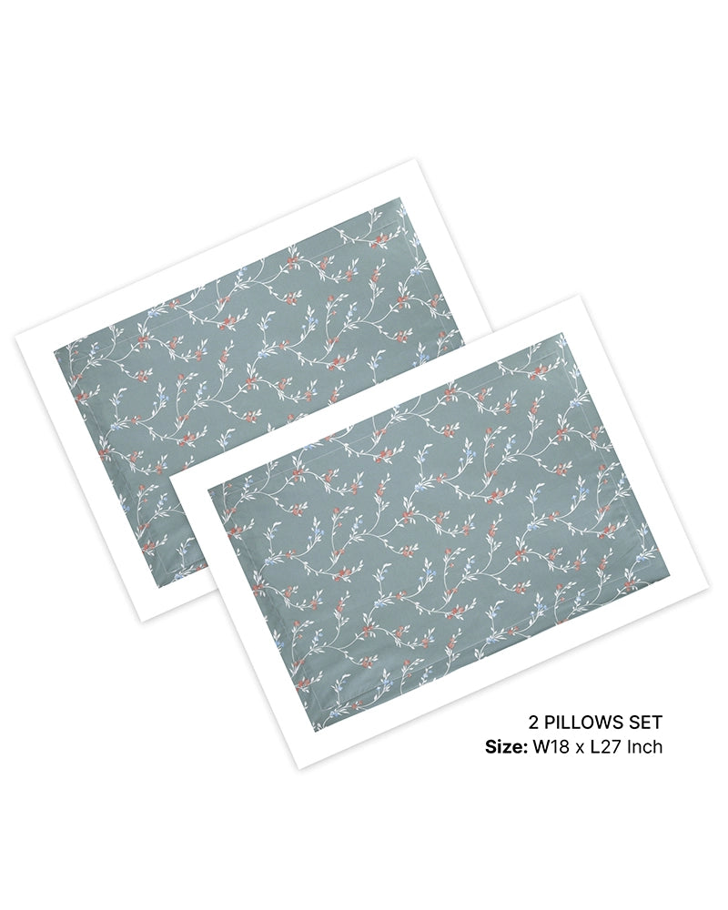 Gray Double Bed Sheet King Size Export Cotton Bedsheet 300 TC