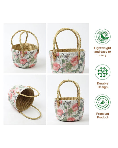 Seagrass Basket for Gift Hampers, Small Gift Bags, and Home Décor