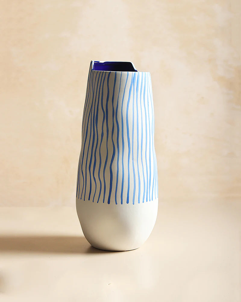 Matte White Ceramic Vase for Calm Interior Vibes
