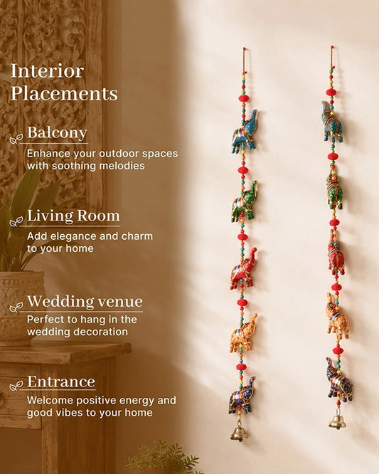 Handcrafted Rajasthani Wall Hanging with Colorful Beads for Home Decoration