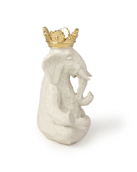 Polypropylene Elephant Figurine for Home Decor, Office, and Gifting