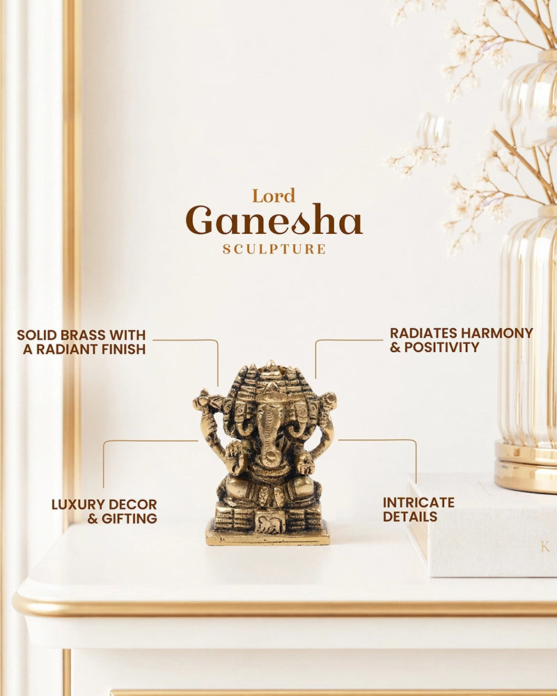 Lord Ganesha Idol for Ganesh Chaturthi, New Business Opening & Festive Home Decoration