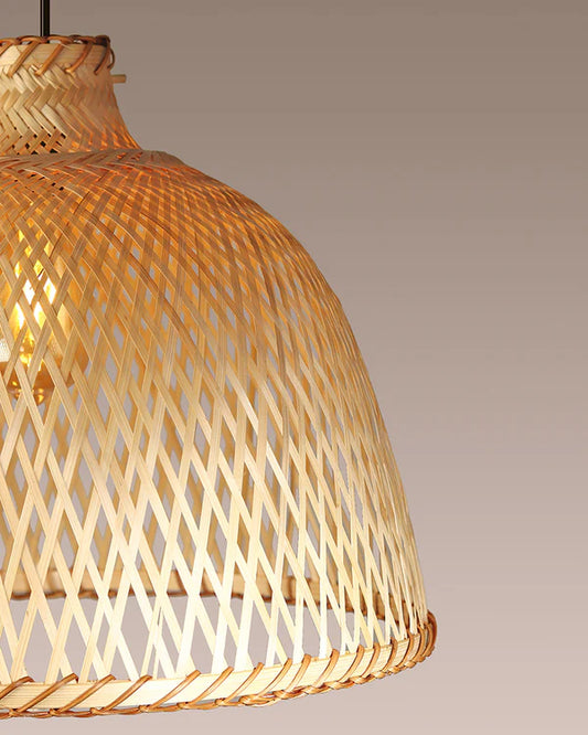 Natural Bamboo Hanging Lamp for Kids Room and Living Room