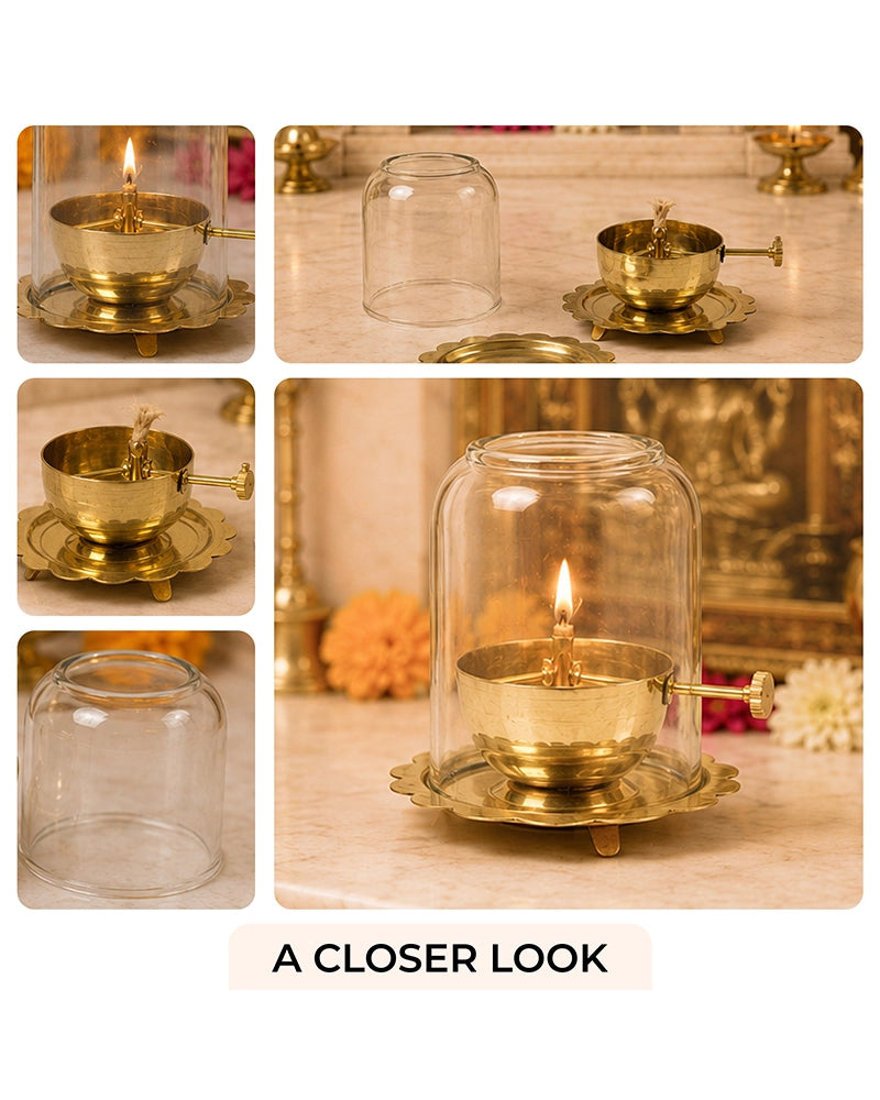 Traditional Akhand Diya for Pooja Room and Mandir Use