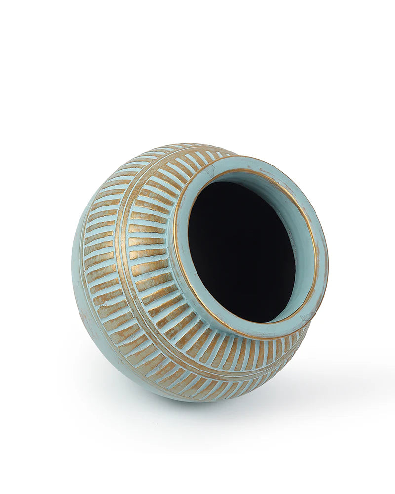 Textured Terracotta Flower Vase for Garden Vibes Indoors