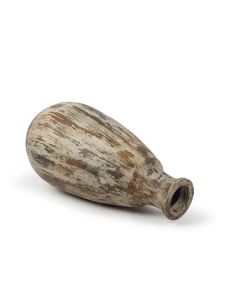 Two-Tone Terracotta Vase for Transitional Interiors