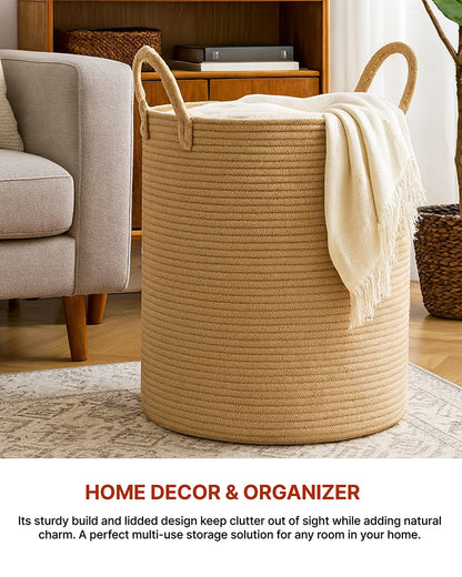 Laundry Basket For Clothes | Storage Baskets | Toy Storage Basket | Jute Laundry Bag
