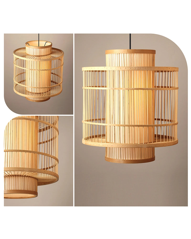 Minimalist Bamboo Hanging Light for Home Decor and Hall