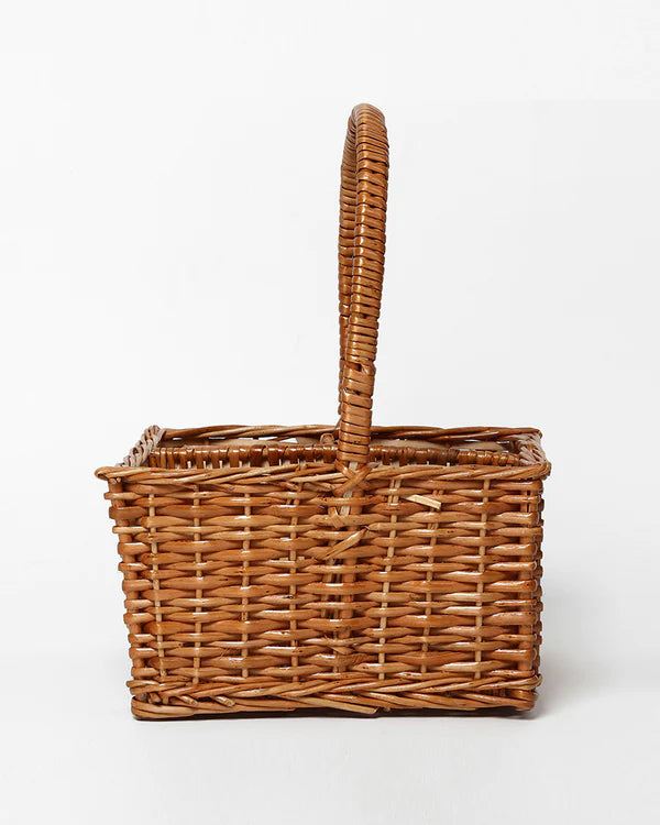 4-teiliges Organizer-Tablett aus Weidengeflecht