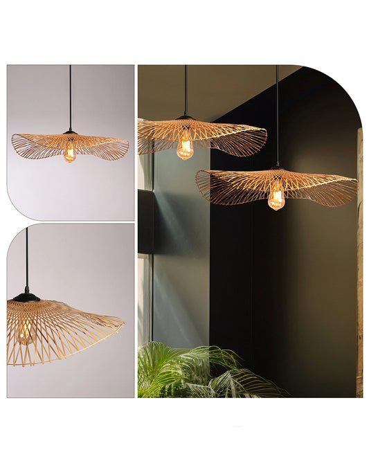 Handmade Bamboo Ceiling Lamp for Living Room Decoration