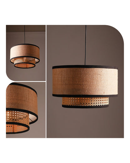 Cane Cylinder Ceiling Lamp for Living Room Bedroom & Balcony
