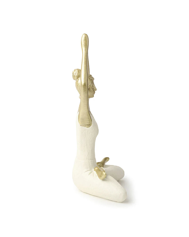 Polypropylene Yoga Women Figurine for Living Room Display and Gift