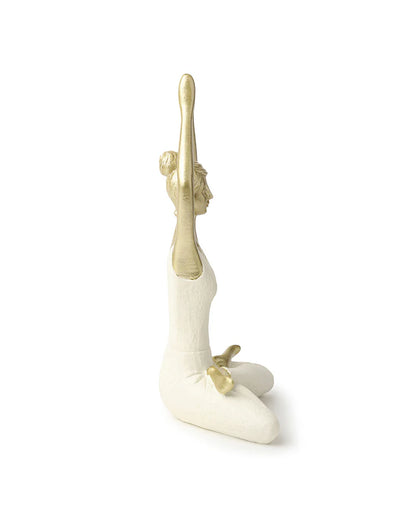 Polypropylene Yoga Women Figurine for Living Room Display and Gift