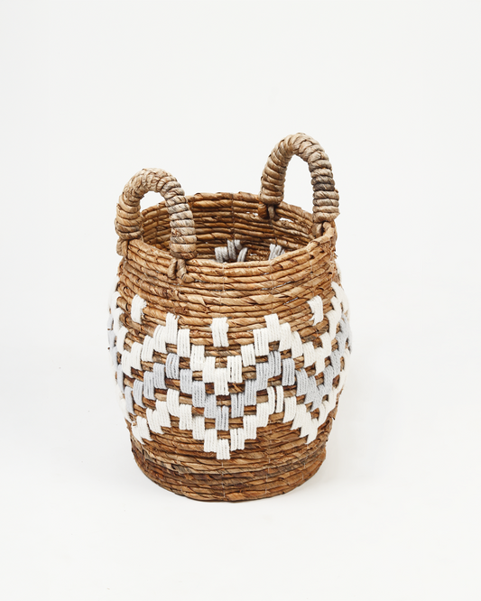Rattan Basket for Laundry and Seasonal Storage