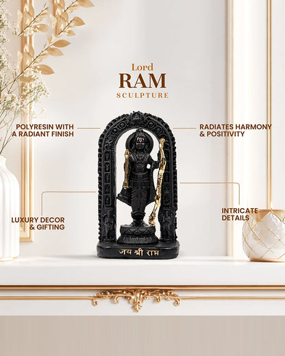 Ram Lala Polyresin Idol - Divine Showpiece for Pooja & Gifting