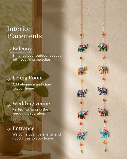 Multicolor Handcrafted Wind Chime for Room Decoration
