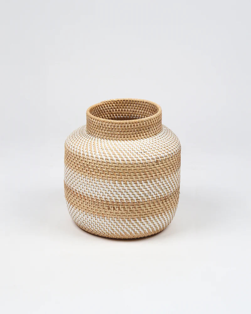 Rattan Flower Vase for Dried Flowers, Pampas Grass and Home Decor