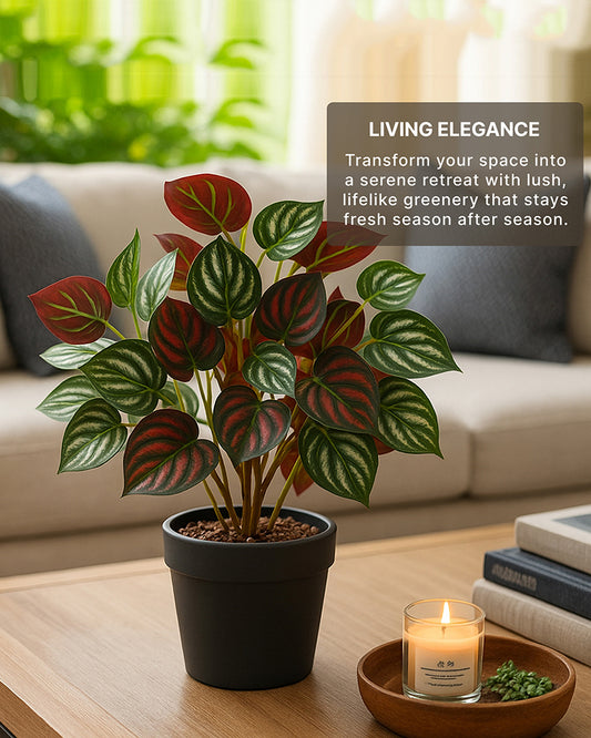 Decorative Artificial Plant with Pot for Living Room and Office Desk Decor