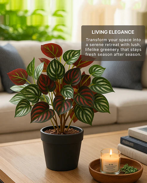 Decorative Artificial Plant with Pot for Living Room and Office Desk Decor