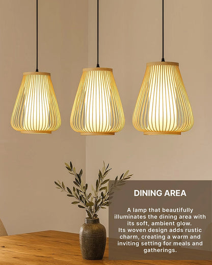 Stylish Bamboo Ceiling Light for Hall and Corridor