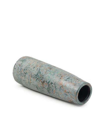 Geometric Terracotta Vase for Modern Rustic Decor
