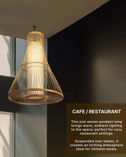 Modern Bamboo Hanging Lamp for Balcony and Hall