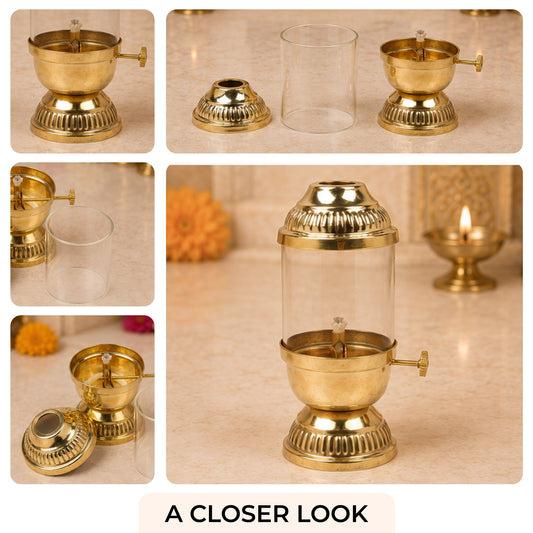 Premium Brass Akhand Diya for Pooja and Festive Worship