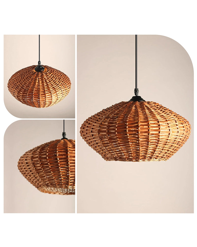 Handmade Wicker Ceiling Light for Home Decor and Lounge