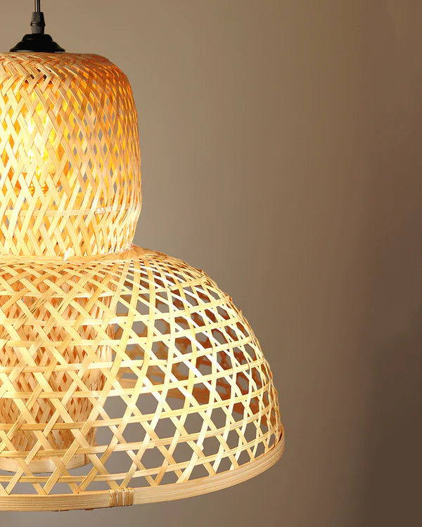 Minimalist Bamboo Hanging Lamp for Balcony and Patio