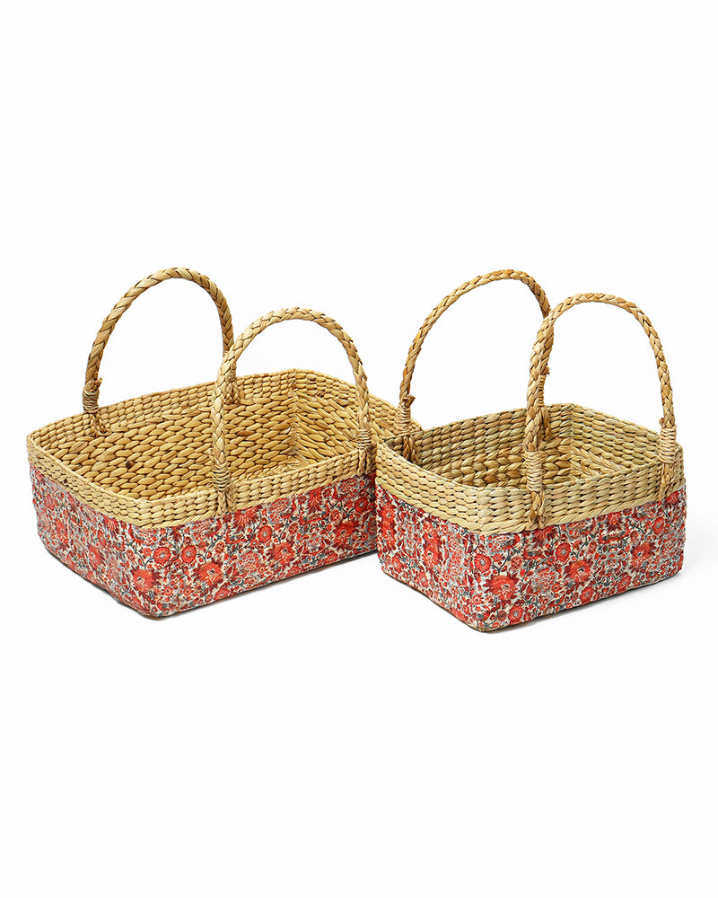 Seagrass Fruit Hamper Basket - Set of 2