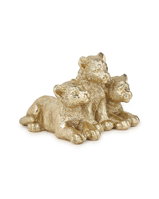 Lion Cub Figurine in Polypropylene for Living Room Display and Gifting