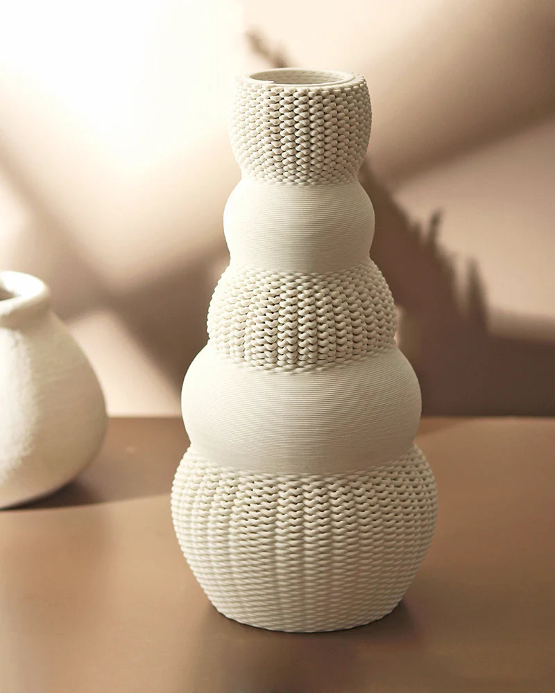 Short Ceramic Vase for Compact Table Spaces