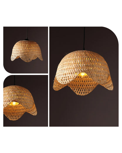 Handwoven Bamboo Ceiling Lamp for Living Room and Bedroom Decor