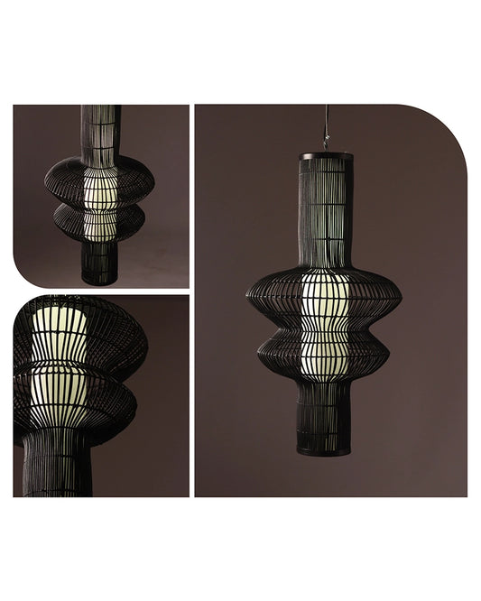 Stylish Bamboo Hanging Lamp for Bedroom, Living Room, and Kitchen Decor