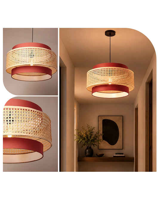Stylish Rattan Pendant Light for Bedroom and Living Room