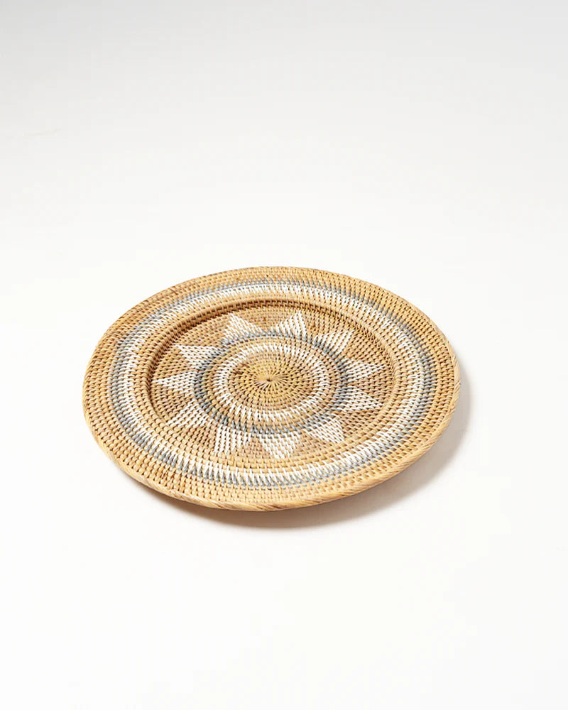 Handcrafted Rattan Wall Decor Accent for Living Room