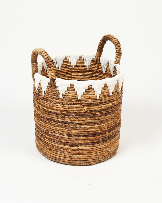 Rattan Utility Basket for Laundry, Toys and Accessories